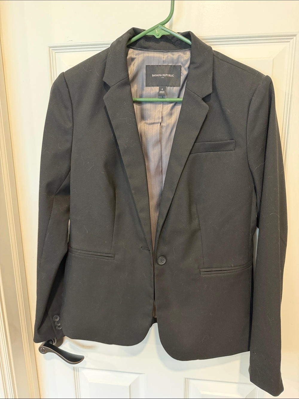 Banana Republic Black Women's One-Button Blazer